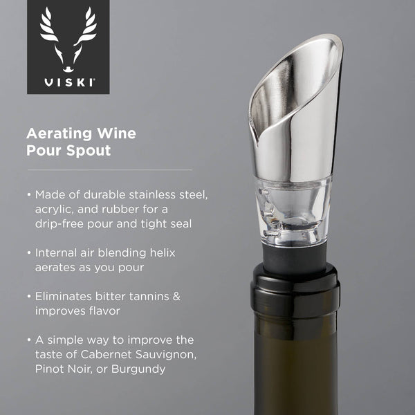 Harrison Polished Stainless Steel Aerating Pour Spout