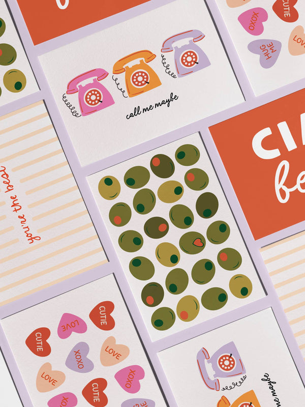 Olives - Enclosure Greeting Cards