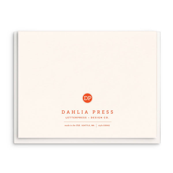 Ciao Bella, Letterpress Friendship Greeting Card