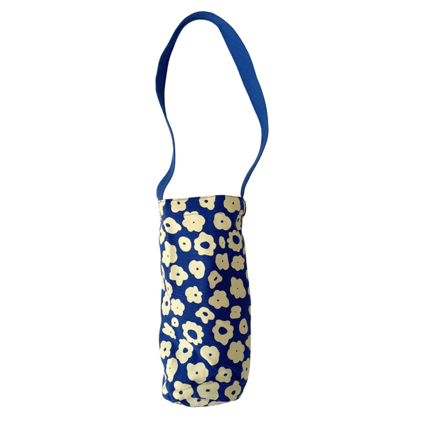 The Wine Tote - Celeste - White - Cobalt