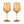 Reserve Nouveau Crystal Wine Glasses in Topaz Set of 2