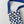 The Wine Tote - Celeste - White - Cobalt