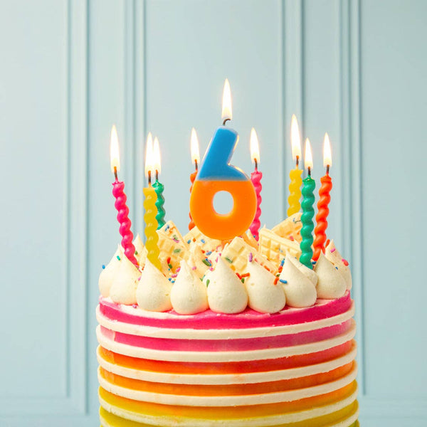Twirl Birthday Candles - 8 Pack | Cake Candles