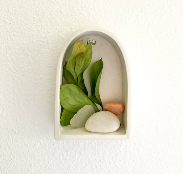 Curio Arch Shelf, Wall Altar Shrine