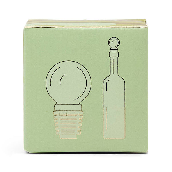 The Moony Glass Bottle Stopper - Olive