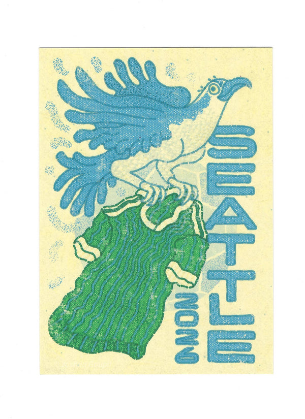 Osprey Snags a Jersey - Seattle Soccer Postcard