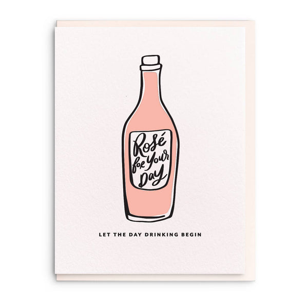 Day Drinking - Letterpress Birthday Greeting Card