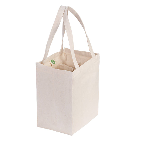 Canvas Wine Tote Bag — 6 Bottle Wine Carrier