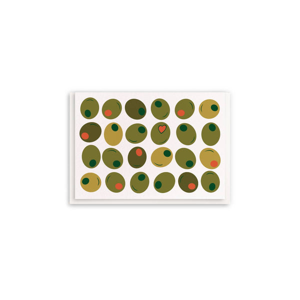Olives - Enclosure Greeting Cards
