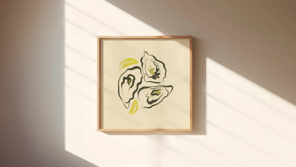 Abstract Oyster Art Print
