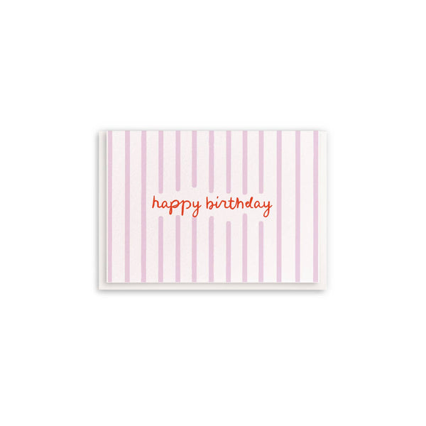 Birthday Stripes - Enclosure Greeting Cards