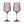 Reserve Nouveau Crystal Wine Glasses in Violet Set of 2