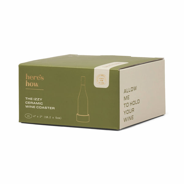 The Izzy Wine Coaster - Green Stripe